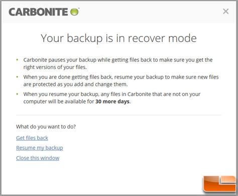 carbonite failed to connect to cloud